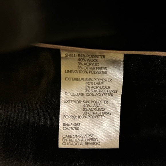 NWT Women’s Calvin Klein Classic Gray Wool Blend Knee Length Coat, Sz XXL - Picture 11 of 12